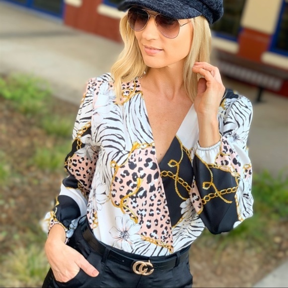 Infinity Raine Tops - LAST ONE! Misguided Floral Bodysuit